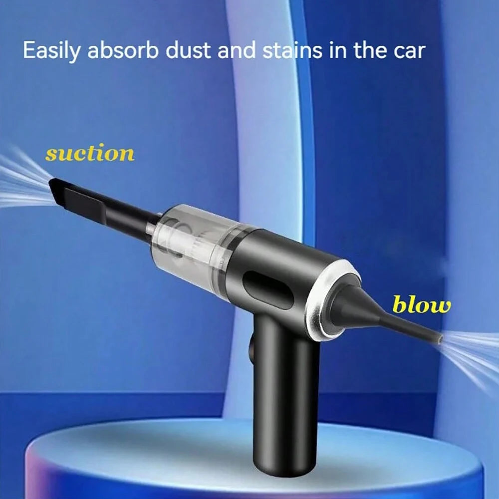 Aspiradora combinada de succión y soplado integrada 3 en 1, aspiradora doméstica con carga USB para coche pequeño